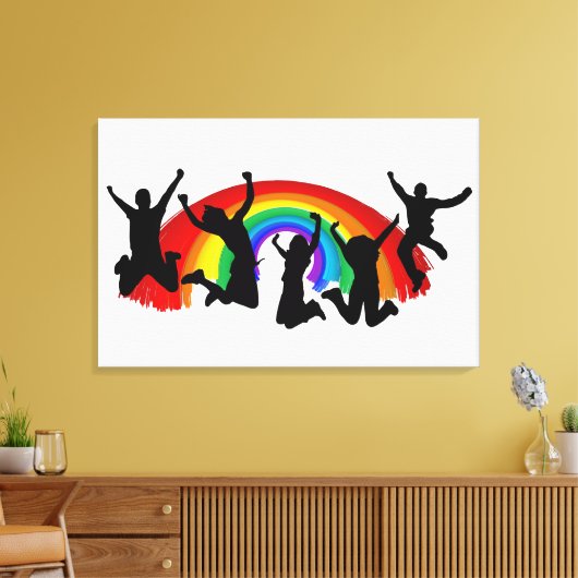 Lgbtq Rainbow Canvas Afdruk (Insitu (Woonkamer))