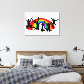 Lgbtq Rainbow Canvas Afdruk (Insitu (Slaapkamer))