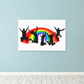 Lgbtq Rainbow Canvas Afdruk (Insitu (Houten vloer))