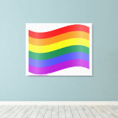 Lgbtq Rainbow Canvas Afdruk (Insitu (Houten vloer))
