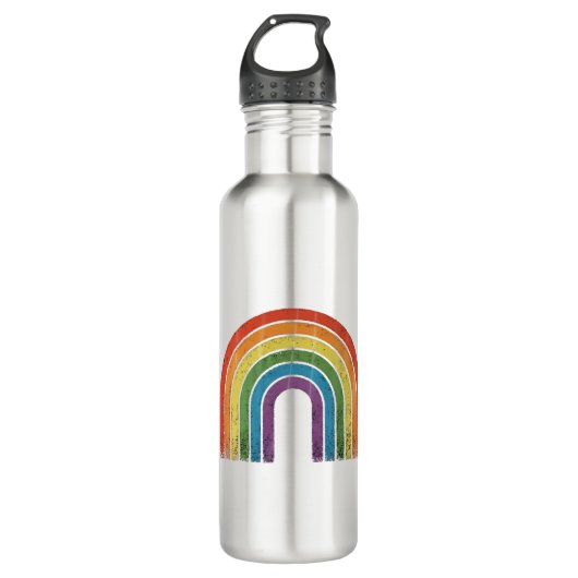 LGBTQ Rainbow Flag Gay Pride LGBT Awareness Ally Waterfles (Voorkant)