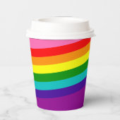 LGBTQ Rainbow Flag Gay Pride LGBT Cup Papieren Bekers (Achterkant)