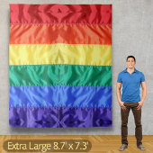 LGBTQ Rainbow Flag Gay Pride Parade Gay Weddenscha Wandkleed
