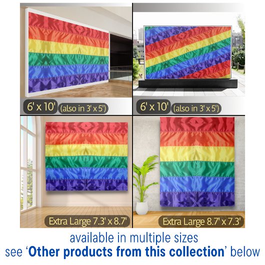 LGBTQ Rainbow Flag Gay Pride Parade Gay Weddenscha Wandkleed