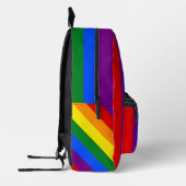 LGBTQ+ Rainbow Flag Stripes voor Pride Month - Bedrukte Rugzak (Links)