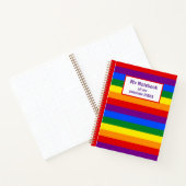 LGBTQ+ Rainbow Flag Stripes voor Pride Month - Notitieboek (Binnen)