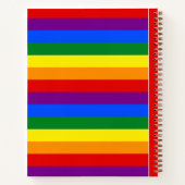 LGBTQ+ Rainbow Flag Stripes voor Pride Month - Notitieboek (Achterkant)