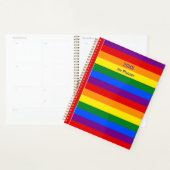 LGBTQ+ Rainbow Flag Stripes voor Pride Month - Planner (Display)