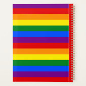 LGBTQ+ Rainbow Flag Stripes voor Pride Month - Planner (Achterkant)