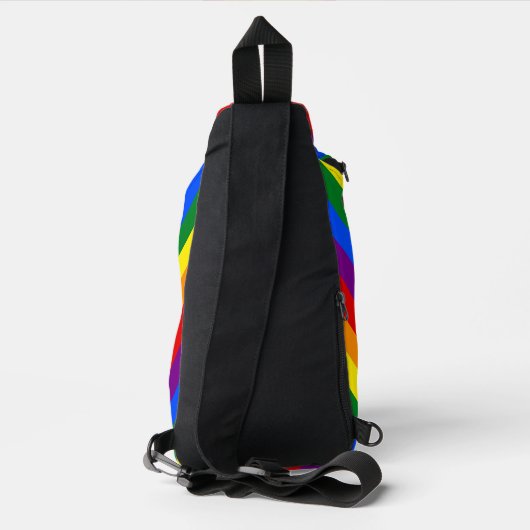 LGBTQ+ Rainbow Flag Stripes voor Pride Month - Sling Bag (Achterkant)