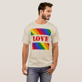 LGBTQ+ Rainbow Flag Stripes voor Pride Month - T-shirt (Voorkant volledig)