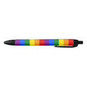 LGBTQ+ Rainbow Flag Stripes voor Pride Month - Zwarte Inkt Pen (Bodem)