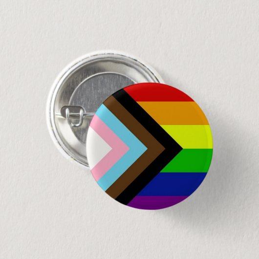 LGBTQ Rainbow flag trots Ronde Button 3,2 Cm (Voorkant /achterkant)