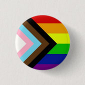 LGBTQ Rainbow flag trots Ronde Button 3,2 Cm (Voorkant)