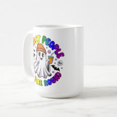 LGBTQ Rainbow Funny Halloween - Ik spook mensen Koffiemok (Voorkant links)