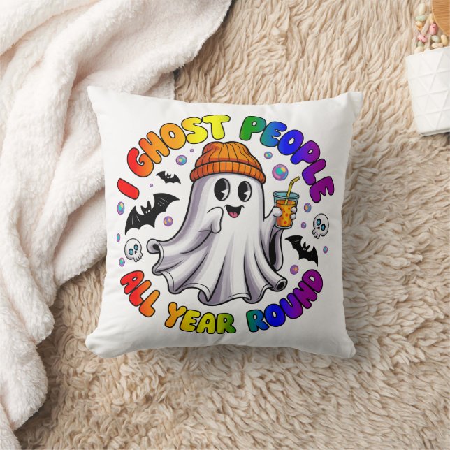 LGBTQ Rainbow Funny Halloween - Ik spook mensen Kussen (Deken)