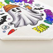 LGBTQ Rainbow Funny Halloween - Ik spook mensen Sherpa Deken (3/4)