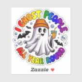 LGBTQ Rainbow Funny Halloween - Ik spook mensen Sticker (Vel)