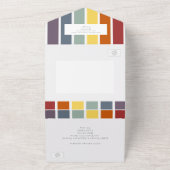 LGBTQ Rainbow Gay Elegant All In One Uitnodiging (Buitenkant)