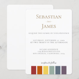 LGBTQ Rainbow Gay Elegant Weddenschap