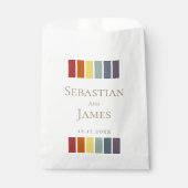 LGBTQ Rainbow Gay Elegant Weddenschap Bedankzakje (Voorkant)