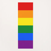 LGBTQ Rainbow Gay Pride Flag - één zijaanzicht Yogamat (Voorkant)
