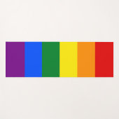LGBTQ Rainbow Gay Pride Flag - één zijaanzicht Yogamat (Voorkant (horizontaal))