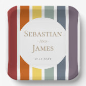 LGBTQ Rainbow Gay Weddenschap Papieren Bordje (Voorkant)