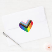 Lgbtq Rainbow Inclusive diversity gay pride flag Hart Sticker (Envelop)