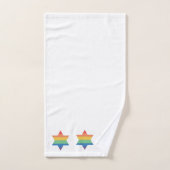 LGBTQ Rainbow Jewish Star-handdoeken Bad Handdoek (Handdoek)