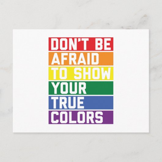 LGBTQ Rainbow-kleuren | Pride Month Gift Idee Briefkaart (Voorkant)