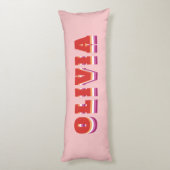 LGBTQ Rainbow Lesbian Pride Flag - Aangepaste naam Lichaamskussen (Achterkant (Verticaal))