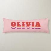 LGBTQ Rainbow Lesbian Pride Flag - Aangepaste naam Lichaamskussen (Voorkant)