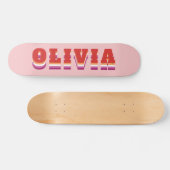 LGBTQ Rainbow Lesbian Pride Flag - Aangepaste naam Persoonlijk Skateboard (Horizontaal)