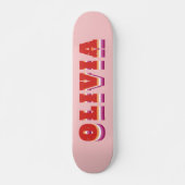 LGBTQ Rainbow Lesbian Pride Flag - Aangepaste naam Persoonlijk Skateboard (Voorkant)