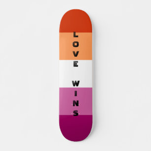 LGBTQ Rainbow Lesbian Pride Flag Custom Text Persoonlijk Skateboard