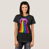 Lgbtq Rainbow Lip Gay Pride T-shirt (Voorkant volledig)