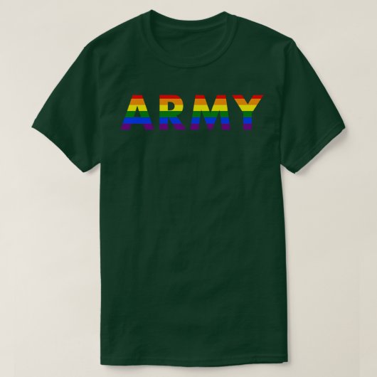 LGBTQ Rainbow Love Army T-shirt (Design voorkant)