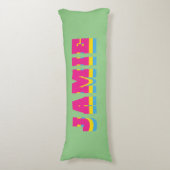 LGBTQ Rainbow Pansexual Pride Flag Aangepaste naam Lichaamskussen (Voorkant Verticaal)