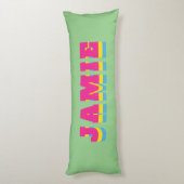 LGBTQ Rainbow Pansexual Pride Flag Aangepaste naam Lichaamskussen (Achterkant (Verticaal))