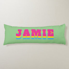 LGBTQ Rainbow Pansexual Pride Flag Aangepaste naam Lichaamskussen