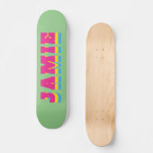 LGBTQ Rainbow Pansexual Pride Flag Aangepaste naam Persoonlijk Skateboard (Voorkant)