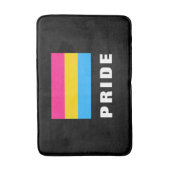LGBTQ Rainbow Pansexual Pride Flag Custom Text Badmat (Voorkant Verticaal)