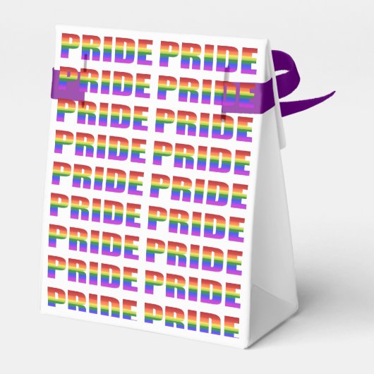 LGBTQ Rainbow Pride Favor Box Bedankdoosjes (Achterkant)