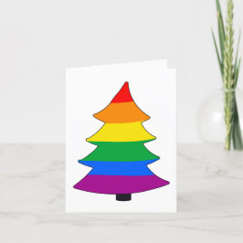 LGBTQ+ Rainbow Pride Holigay Tree Feestdagen Kaart