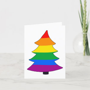 LGBTQ+ Rainbow Pride Holigay Tree Feestdagen Kaart