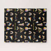LGBTQ Rainbow Pride Pattern Jigzaag Puzzle Legpuzzel (Horizontaal)