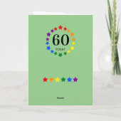 LGBTQ Rainbow Stars - 60 hedendaagse of elke zonda Kaart (Achterkant)