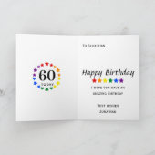 LGBTQ Rainbow Stars - 60 hedendaagse of elke zonda Kaart (Binnen)