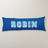 LGBTQ Rainbow Trangender Pride Flag Aangepaste naa Lichaamskussen (Achterkant)